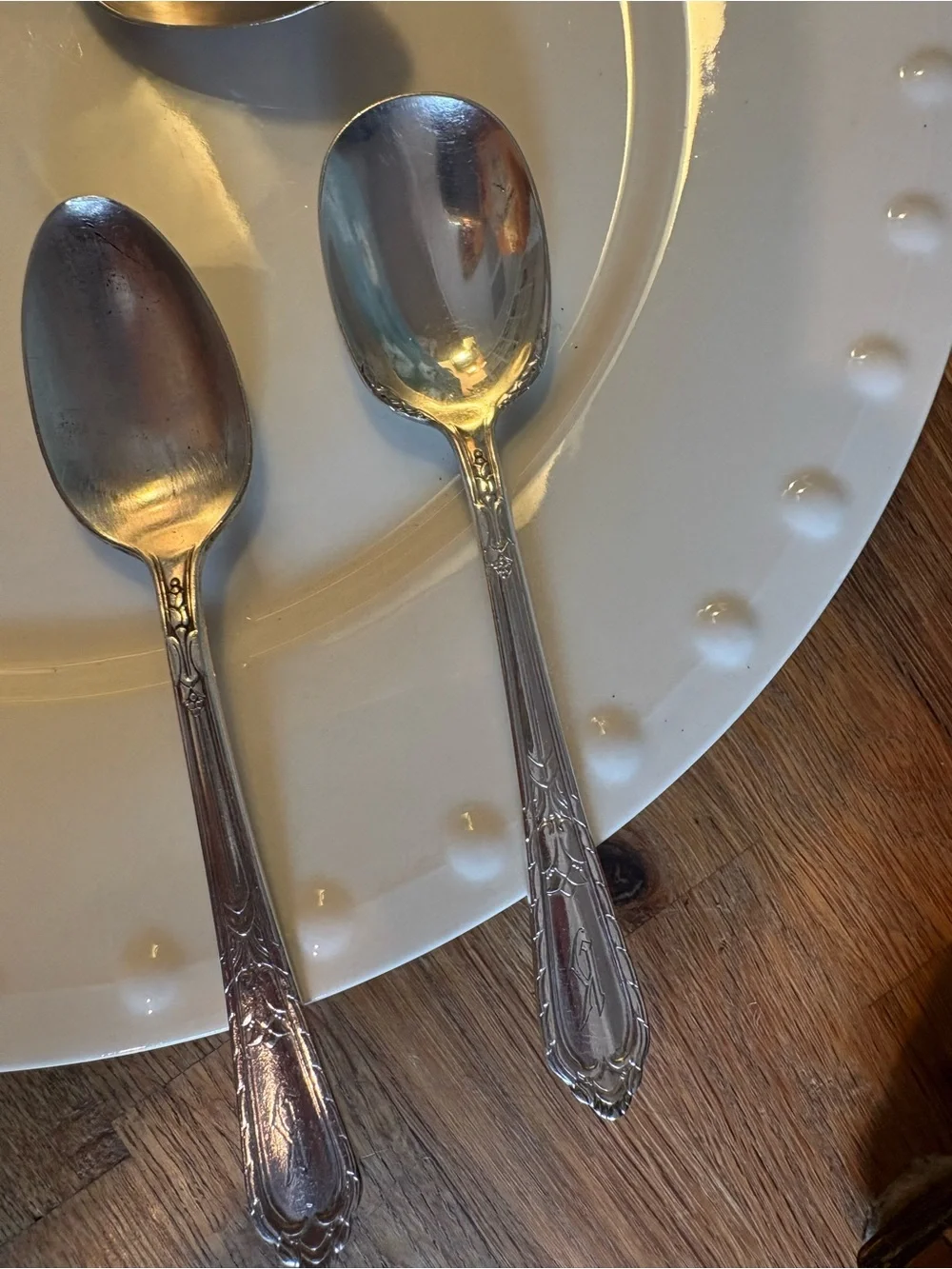 Silverplate teaspoons and sugar spoon - ‘Masterpiece